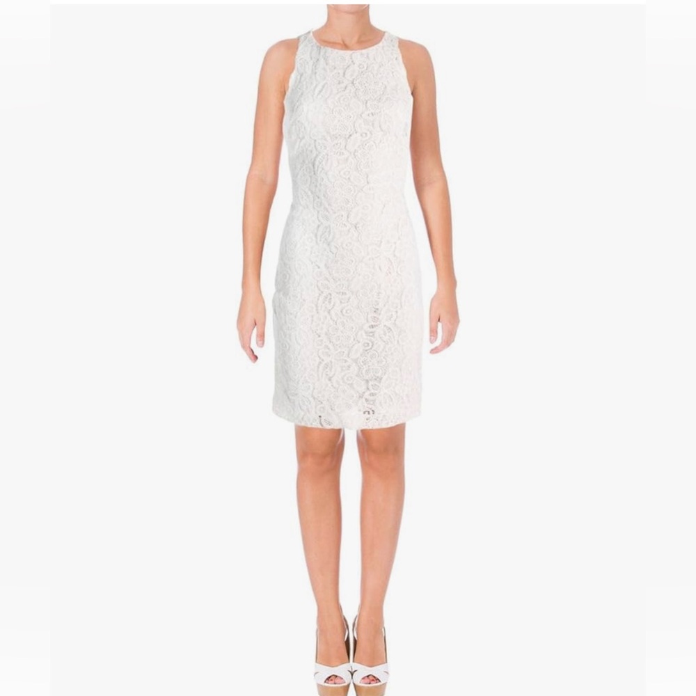 Nwt polo Ralph Lauren Women's Floral-Lace Racerback Sheath Dress